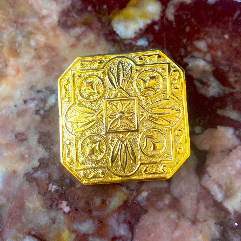 ❤️ #305 Vintage Made in Germany Scarf Clip Gold Tone